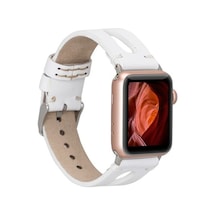 Bouletta Apple Watch Uyumlu Deri Kordon Ba2 42-44-45Mm F3 Beyaz