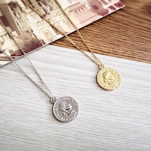 Saatcaddesi Pigado Metal Kraliçe Elizabet Sikke Kolye