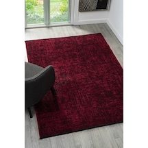 Antik Bordo Halı Yıkanabilir Kaymaz Taban Şönil Kilim Dokuma Pamuk Taban Kilim 10115a Bordo