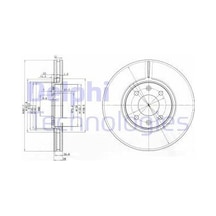 DELPHI BG3675 FREN DİSKİ ÇİFTLİ PAKET CITROEN C5-XANTIA 1996 4246