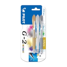 Pilot Roller Kalem Jel Mürekkepli 0.7 Mm 3 Lü Metalik G2 Diğer