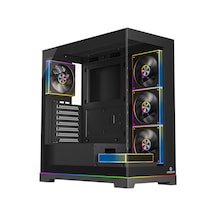 Gamebooster Nyvra Sync 850w 80+ Bronze Atx3.1 Gen5.1 Seaview Argb Atx Mid Tower Siyah Kasa
