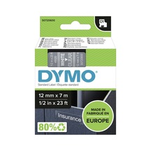 Dymo D1 Şerit 12 Mmx7mt Şeffaf/ Beyaz 45020 Diğer
