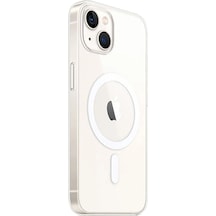 Apple İphone Uyumlu 15 Plus Kılıf Magneticsafe Şeffaf Silikon - Şeffaf Çok Renkli
