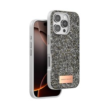 Mey Najmaddin Apple iPhone Uyumlu 16 Pro Max Bright Simli Kapak - Gümüş Najmaddin Diğer
