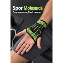 Avuç İçini Ve Bileği Saran Örgü Sporcu Bilekliği