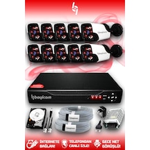 Bayicam 10 Kameralı Panda 10 Dış Kamera Set 320 GB HDD Full HD Gece Görüşlü Güvenlik Kamerası Sistemi Bayicam 10 Kameralı Panda 10 Dış Kamera Set 320 GB HDD Full HD Gece Görüşlü Güvenlik Kamerası Sistemi