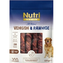 Nutri Canin Rawhide Geyik Etli Sargılı Kemik Köpek Ödülü 120 Gr