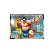 Bedeko Street Fighter Honda Modern Ahşap Tablo 35 Cm X 50 Cm