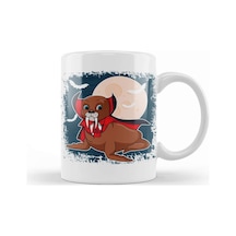 Vampire Seal Halloween Awesome Vampire Fangs Kupa Bardak Porselen Karışık