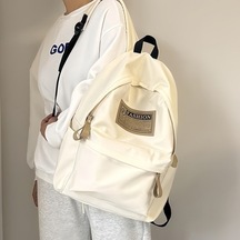 Okul Çantaları, Ortaokul Ve Lise Öğrencileri Için Basit Tasarımlı Bilgisayar Sırt Çantaları, Üniversite Öğrencileri Için Geniş Kapasiteli Ve Çok Yönlü Sırt Çantaları B5feko Beyaz