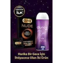 Durex Nude 8'li + Durex Play 2'si 1 Arada Aloe Vera Etkili Jel 200 Ml