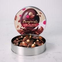 Kuruyemişli Çikolata Metal Kutu 550 Gr