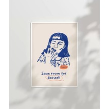 Çerçevesiz Poster Ahududu Ve Tatlı Kaçamak