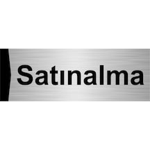 Satınalma 7x20cm Gümüş Renk Metal Yönlendirme Levhası