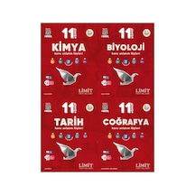 Limit 2027 11. Sınıf Kimya + Biyoloji + Tarih + Coğrafya Konu Anlatım Föyleri Seti 4 Kitap Maarif Model