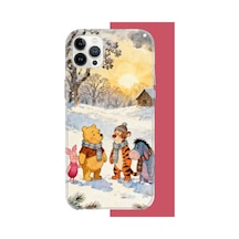 İphone 12 Pro Max Uyumlu Winnie The Pooh2 Uv Baskılı Silikon Kılıf Renkli