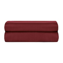 Linestyle King Size %100 Pamuk Saten Lastikli Çarşaf 200x200+35 Cm Bordo