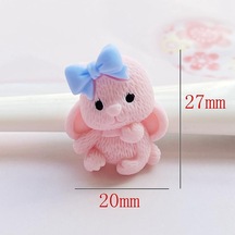 10 Adet Sevimli Karışık Mini Karikatür Hayvan Düz Arka Reçine Cabochons Scrapbooking Dıy Takı El Sanatları Dekorasyon Aksesuarları H05