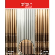 Arben Concept Rüya Pano Fon Perde / Ölçünüze Özel Dikim Kahverengi