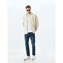 Koton Slim Fit Kot Pantolon - Brad Jean İndigo Stone 5sam40029ıd İndigo - Taş