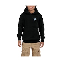 Zepplin Giyim NBA Eastern Logo Siyah Çocuk Kapşonlu Sweatshirt Siyah