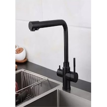 Fleko Su Arıtma Girişli Siyah Evye Bataryası K12012a Diğer