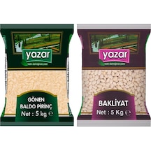 Yazar Gönen Baldo Pirinç 5 KG + Yazar Çumra Fasulye 5 KG