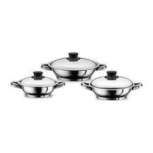Area 3'Lü Çelik Kapak Omlet Set