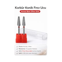 Karbür Çıkartma Freze Başlığı Kırmızı - Koni 30.28.01. Adet Fiyatı