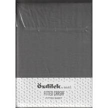 Özdilek Çarşaf Lastikli Yastıklı Ranforce 160 200 Antrast Colourıst Antrasit