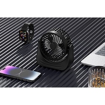 Lichen Yeni Masaüstü Mini Masaüstü Fan Usb Şarj Edilebilir Büyük