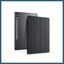 Bezos Samsung Galaxy X510 Tab S9 Fe 11 Kılıf Kalemlikli Mars Tablet Kılıfı - Siyah Ob