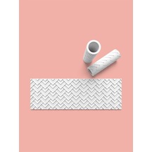 Hamur Seramik Polimer Kil Desen Verici Rulo Silindir 10 Cm Uzunluk 0620-4