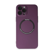 Apple Apple Uyumlu iPhone 12 Pro Kılıf Jack Magneticsafe Lens Silikon - Mürdüm 0.2M-Çok Renkli