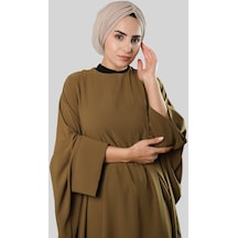 Hürrem Bone Bej Drapeli Salaş Tesettür Bone Sandy Büzgülü 2315 12 Bej