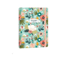 Keskin Colors A5 80 Yp. Çizgili Sert Kapak Ciltli Daily Notes Garden Flowers Yeşil