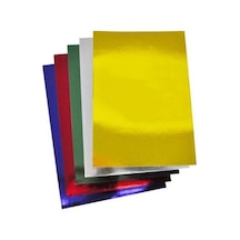 Aynalı Metalik Karton 10 Renk Karışık 25X35 Cm 10 Adet