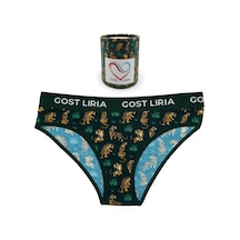 Gost Liria- Tiger Desenli Kadın Slip Külot Yeşil