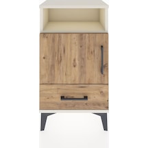 Arges Komodin 3 Raflı Tek Kapaklı 44x30x80 Aytaşı-çam Aytaşı