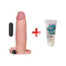 Hızlı Express Lovetoy Titreşimli Realistik Uzatmalı Penis Kılıfı Halka + Jel