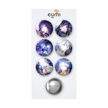 Honkai Star Rail The Dahlia Oyun Ve Yao Guang Oyun 6'lı Metal Rozet Seti 58mm İğneli Buton Çanta Yaka Rozeti Çok Renkli