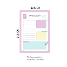 Günlük Planlayıcı, Yapılacaklar Listesi To Do List - A6 - 10.5 Mm X 14.8 Mm Diğer
