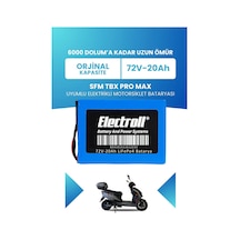 Sfm Tbx Pro Max Uyumlu Batarya Standart Kapasite Lifepo4 72v 20ah Elektrikli Motorsiklet Bataryası