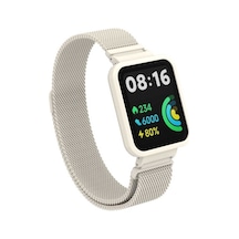Kilifone - Xiaomi Uyumlu Redmi Watch 2 Lite - Kordon Metal Kordon Krd-58