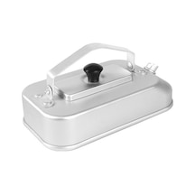 Ganzhoushop Ultra Taşınabilir Su Kamp Isıtıcısı Hallow Gümüş Gümüş Cezve Çay Alüminyum Tk Gümüş