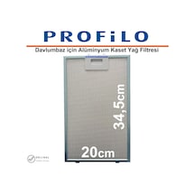 Profilo Uyumlu Dve6G520 Davlumbaz Yağ Filtresi 20X34,5 Aspiratör Filtre - 366311003