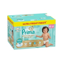 Prima Bebek Bezi Premium Care 4 Beden Maxi Ultra Fırsat Paketi 9-14 Kg 84 Adet Tarı 3 - 4 Numara