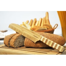 Bambum 33 CM Bambu Tırtıklı Ekmek Kek Bıçağı Bbbct08