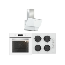Silverline BO6502W02 - CS5335W01 - 3490 Oslo 60 Beyaz Ankastre Set